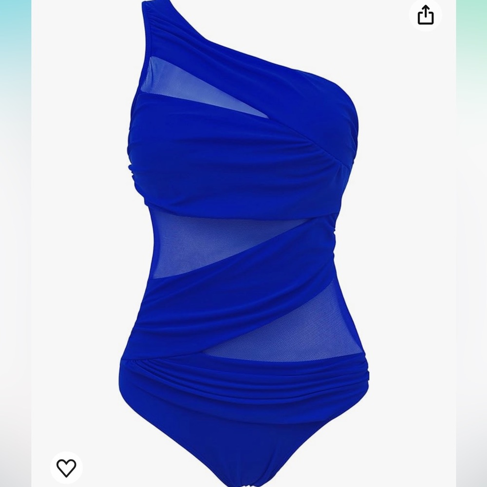 Runtlly Women's One Piece Swimsuits One Shoulder Plus Size